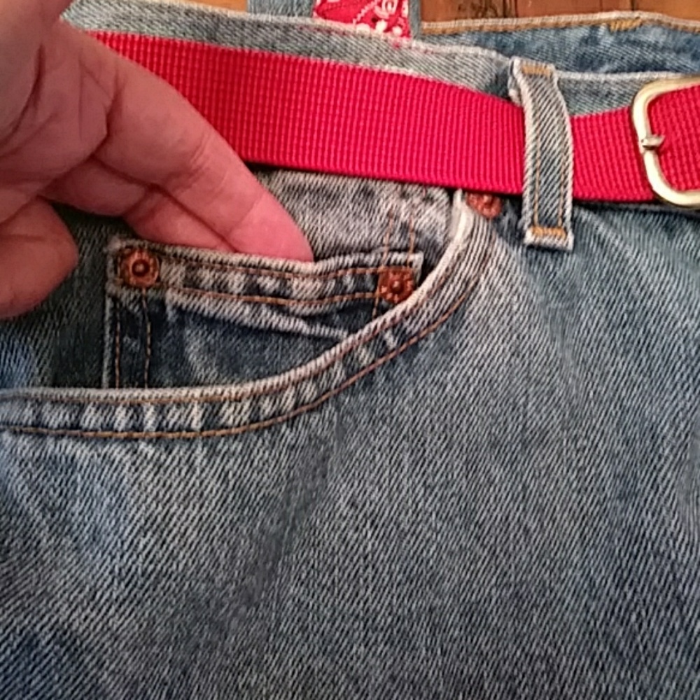 Jeans and red handkerchief purse - Picture 2 of 8